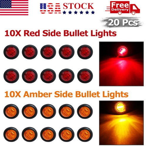 20x 12v marker lights led - 3/4",